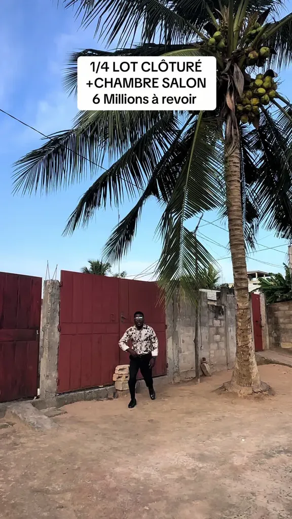 Vente de maison 1/4 de lot cloturé avec chambre salon à Zanguera, image de la vidéo